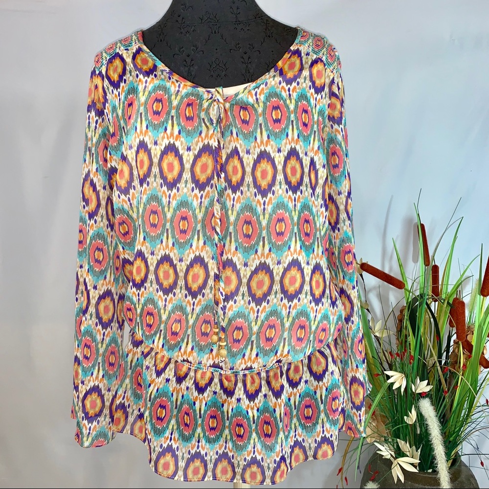 JACLYN SMITH Boho-Chic blouse